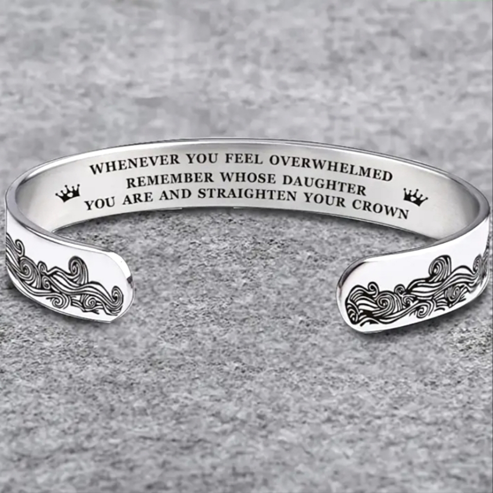 YOU are A daughter Of The King Bracelet Straighten Your Crown